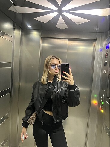 Bershka deri ceket