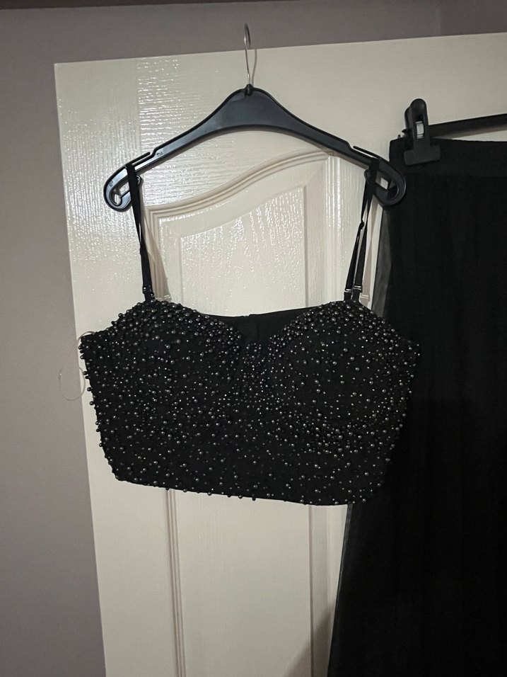 Taşlı büstiyer ve tül etek takım - Görsel 2