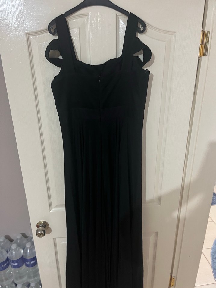 Siyah uzun abiye elbise - Görsel 2