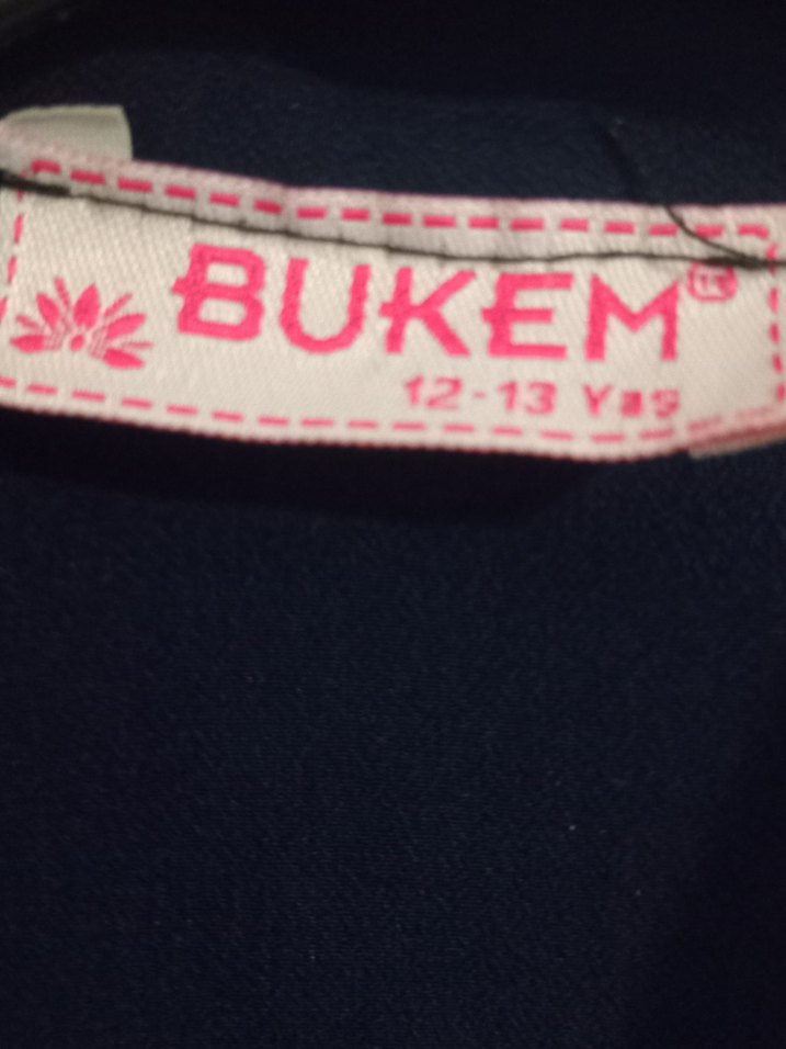 Uzun Kollu Mavi Çocuk Gömlek - Görsel 4