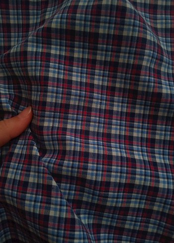 kareli kadın gömlek - Görsel 2