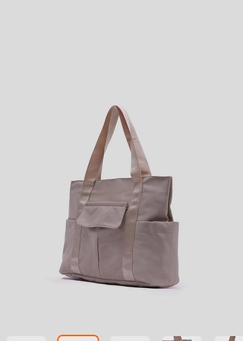 Bej Minimalist Kadın Omuz Çantası - Görsel 2