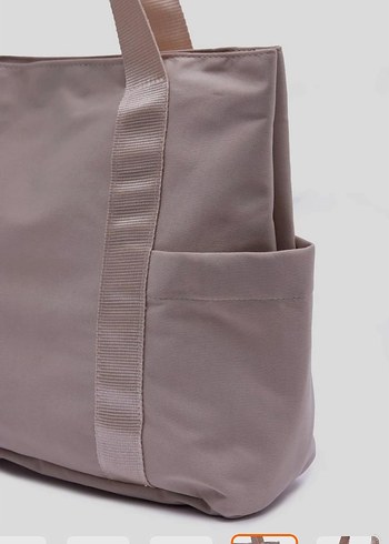 Bej Minimalist Kadın Omuz Çantası - Görsel 3