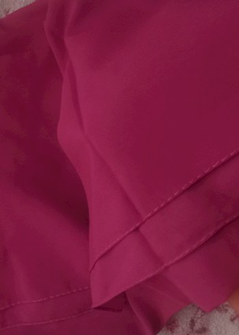 Pembe Şifon Kadın Şal - Görsel 2