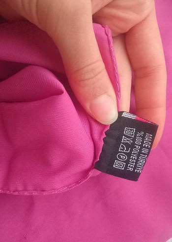 Pembe Şifon Kadın Şal - Görsel 3