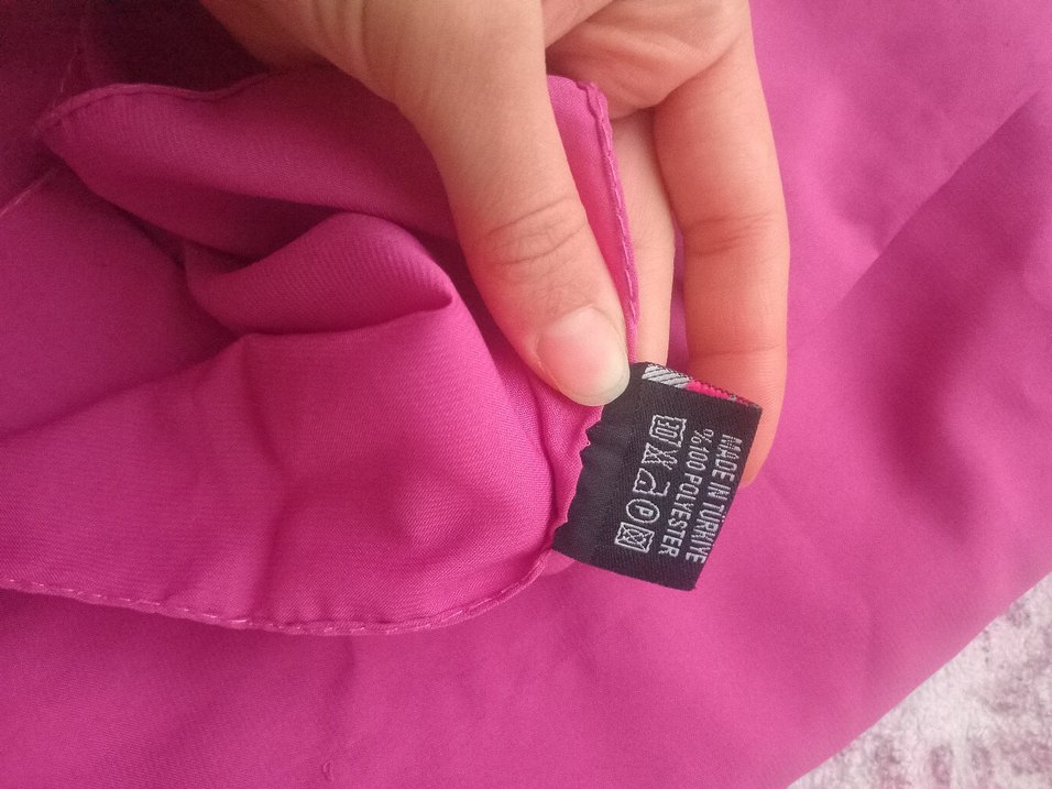 Pembe Şifon Kadın Şal - Görsel 3