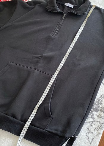 Fermuarlı Siyah Kadın Sweatshirt - Görsel 4