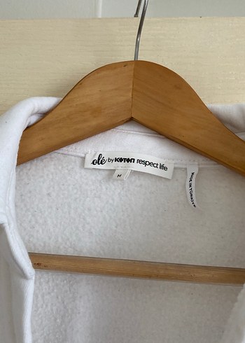 Kadın Beyaz Yakalı Uzun Kollu Sweatshirt - Görsel 2