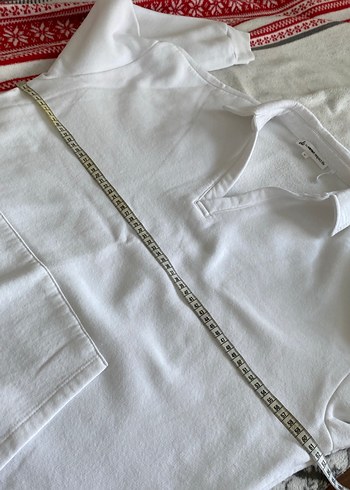 Kadın Beyaz Yakalı Uzun Kollu Sweatshirt - Görsel 3