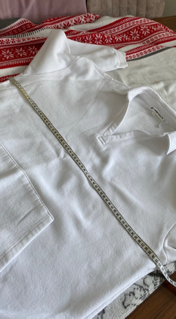 Kadın Beyaz Yakalı Uzun Kollu Sweatshirt - Görsel 3