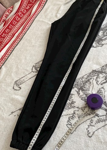 Siyah Kadın Rahat Kesim Eşofman Altı - Görsel 3