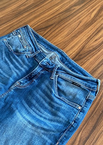 Mavi Normal Boy Kadın Denim Pantolon - Görsel 2