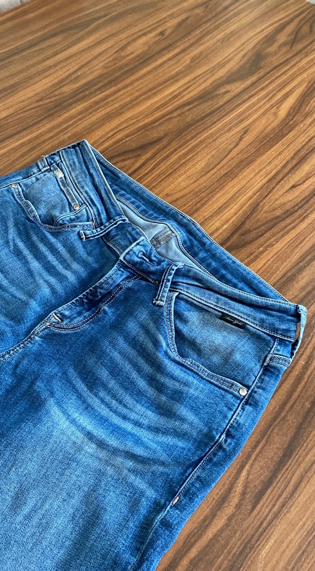Mavi Normal Boy Kadın Denim Pantolon - Görsel 2