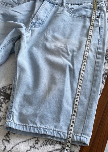 Erkek buz mazisi Midi Boy Bol Kesim Denim Şort - Görsel 3