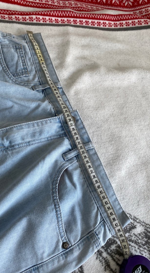 Erkek buz mazisi Midi Boy Bol Kesim Denim Şort - Görsel 2