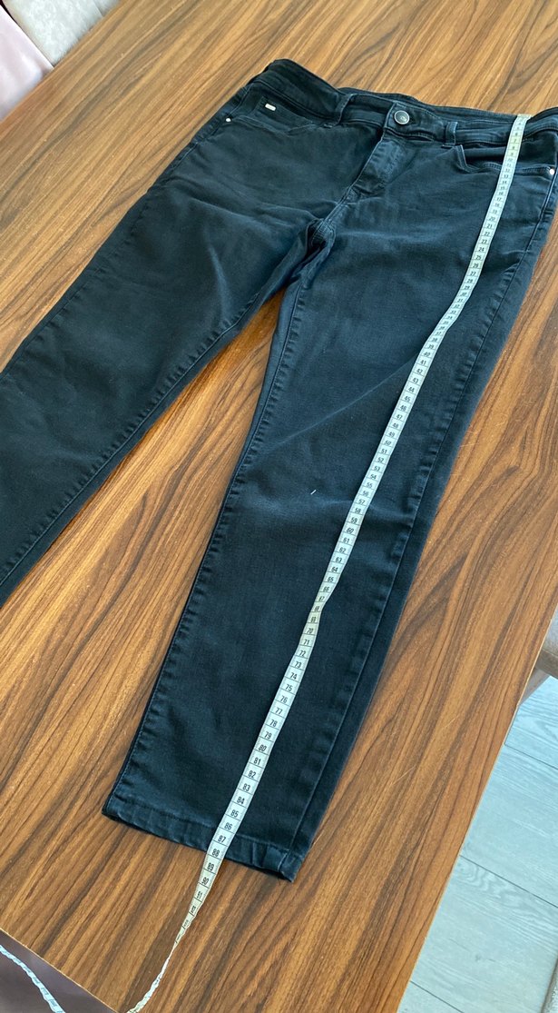 Siyah Kadın Denim  Kot Pantolon - Görsel 4