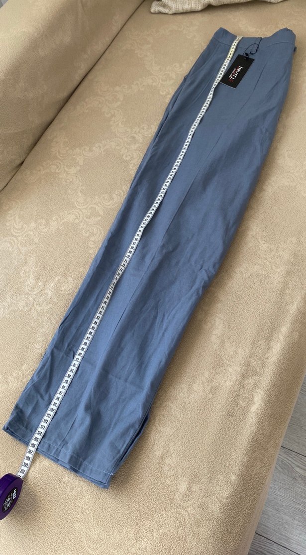 Gri Regular Fit Kemerli Erkek Pantolon - Görsel 4