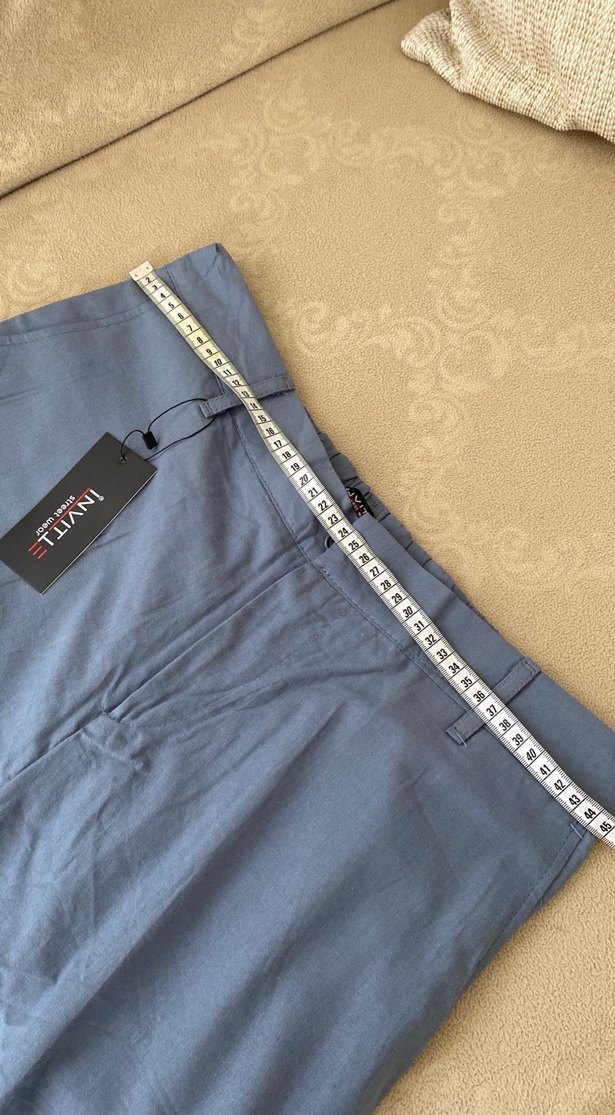 Gri Regular Fit Kemerli Erkek Pantolon - Görsel 3