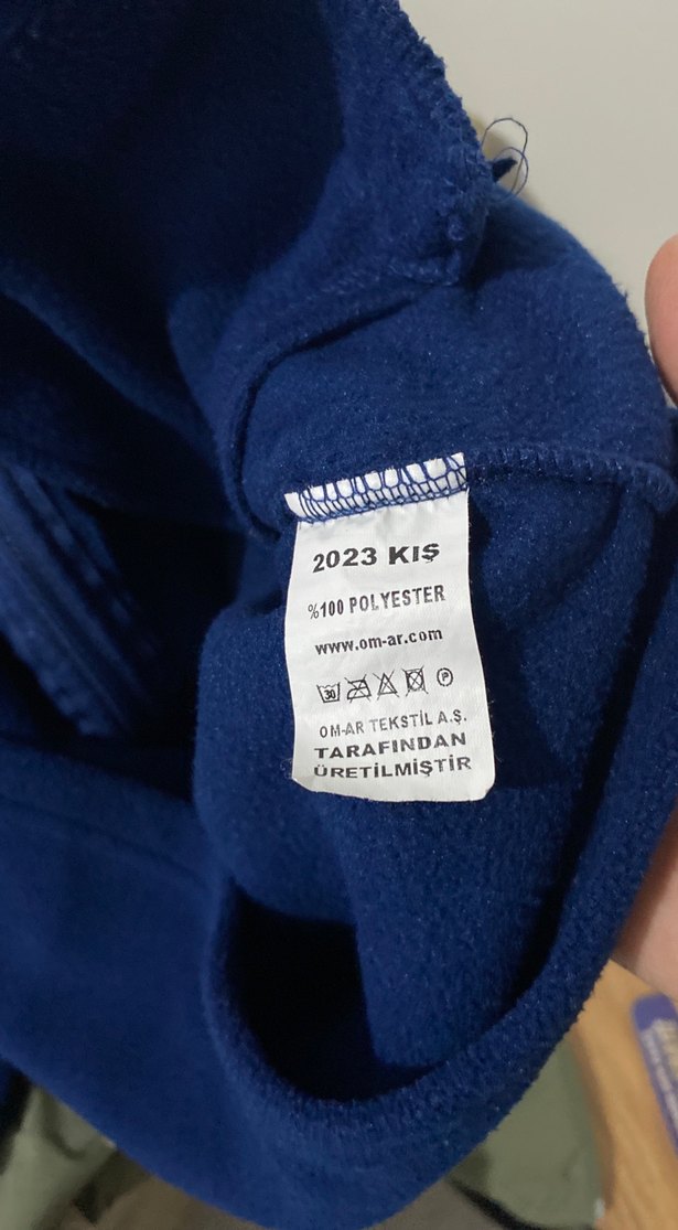 Lacivert Fermuarlı Erkek Polar Sweatshirt - Görsel 3