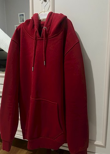 Diğer Kırmızı Kapüşonlu Sweatshirt
