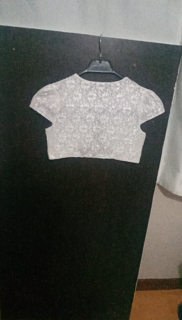 Kız Çocuk Kısa Kollu Dantelli Beyaz Bolero - Görsel 3