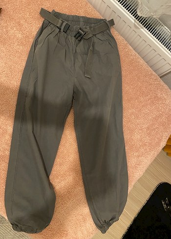 Kemerli Loose Fit Kadın Kumaş Pantolon - Görsel 2