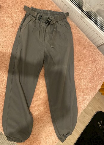 Kemerli Loose Fit Kadın Kumaş Pantolon - Görsel 4