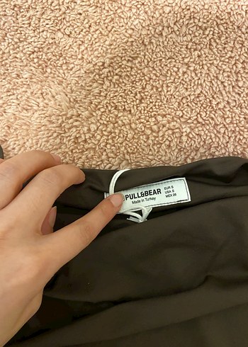 Kahverengi Fitted Kolsuz bluz - Görsel 3