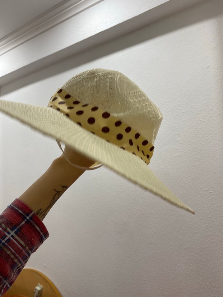 Bej Fiyonk Detaylı Bohem Kadın Şapka - Görsel 3