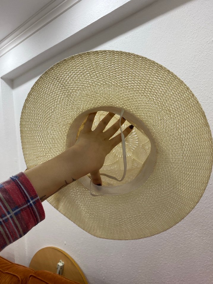 Bej Fiyonk Detaylı Bohem Kadın Şapka - Görsel 4