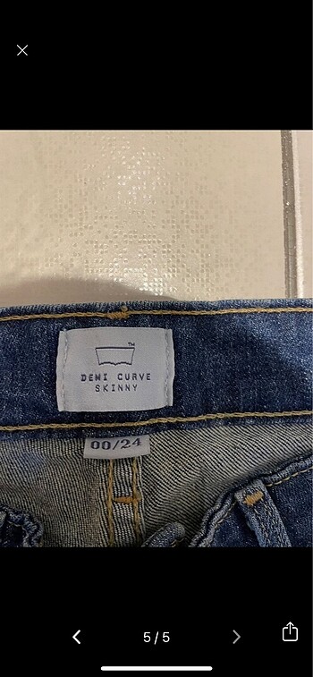 Levis kot pantolon - Görsel 5