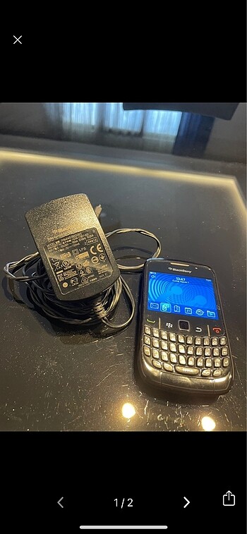 Blackberry Curve 8520 2gb sd kart ve orjinal şarj kablosu