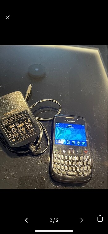 Blackberry Curve 8520 2gb sd kart ve orjinal şarj kablosu - Görsel 2