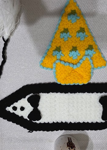 Renkli Örgü Banyo Lifi - Görsel 4