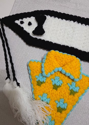 Renkli Örgü Banyo Lifi - Görsel 5