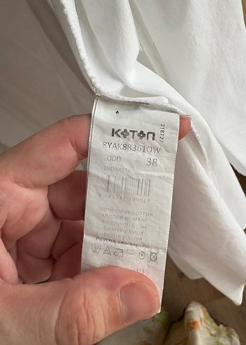 38 Beden beyaz Renk Bel Bağlamalı İnci Detaylı Gömlek Elbise