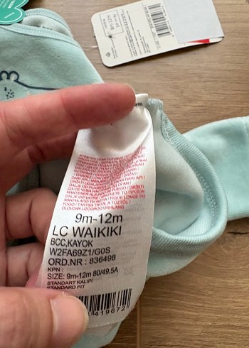 Turkuaz Uzun Kollu Bebek Body - Görsel 5