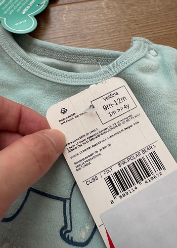 Turkuaz Uzun Kollu Bebek Body - Görsel 2