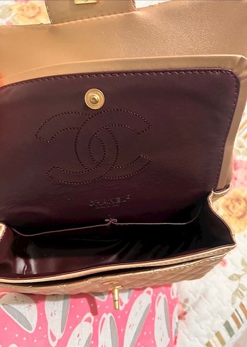 Altın Zincir Detaylı Deri Kadın Çanta - Görsel 4