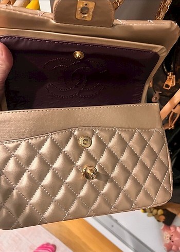 Altın Zincir Detaylı Deri Kadın Çanta - Görsel 5