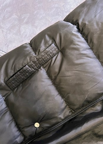 şişme Düğmeli Siyah Midi Kadın Yelek - Görsel 6