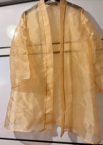 Beyaz Bohem Midi Kadın Sabahlık - Görsel 7