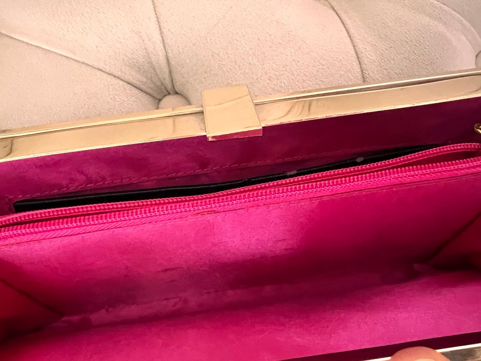 Siyah Süet Tokalı Kadın Portföy Çanta - Görsel 5