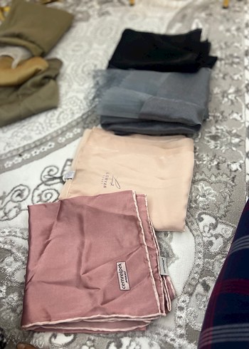 burden Kadın Pastel Renkli İpek Görünümlü Şallar - Görsel 7