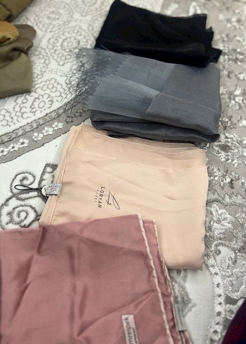 burden Kadın Pastel Renkli İpek Görünümlü Şallar - Görsel 6