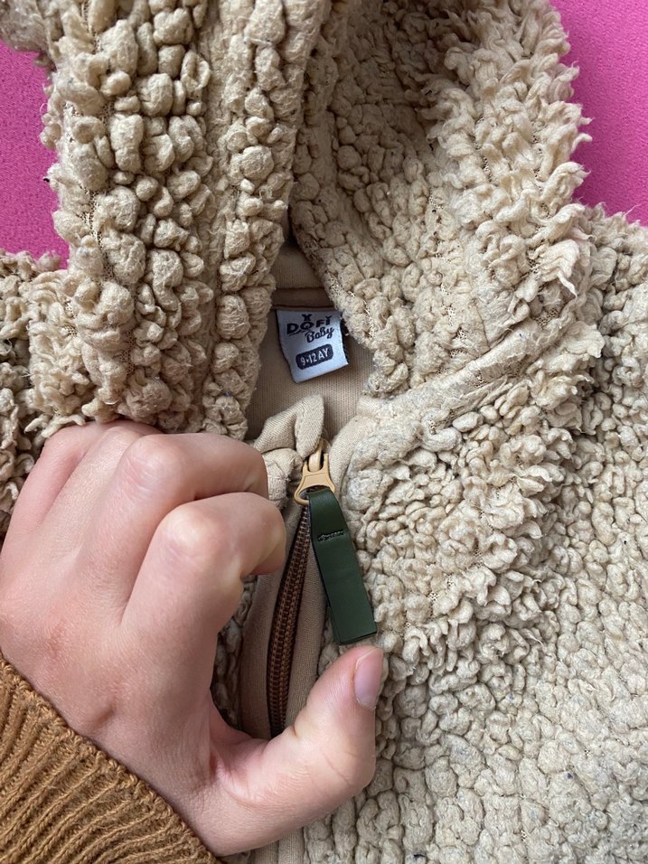 Kürklü Kahverengi Bebek Tulumu - Görsel 3