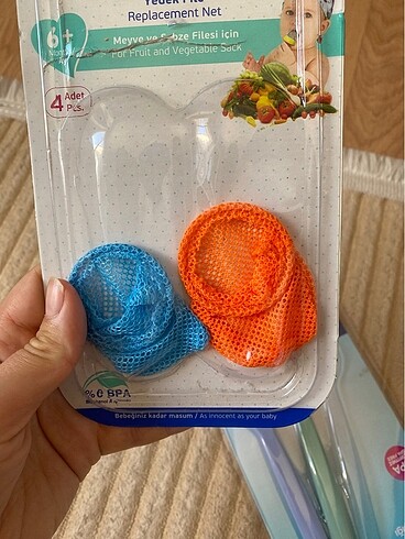 Bebek mama kaşığı ve sebze meyve filesi - Görsel 2