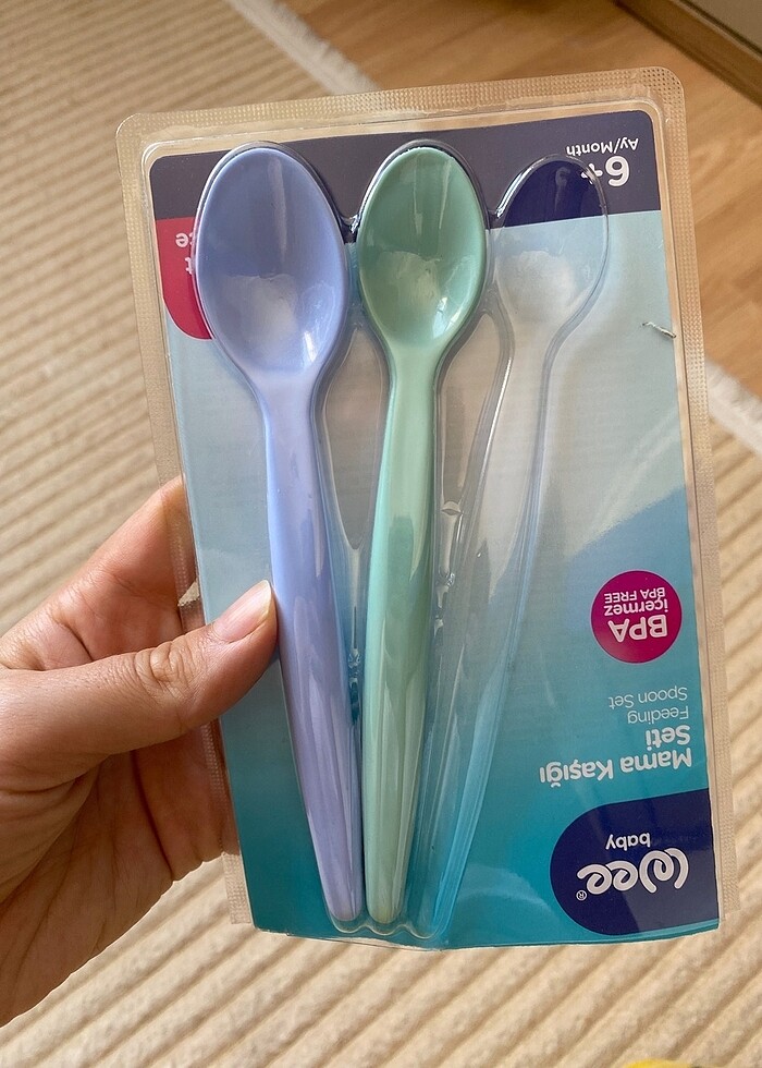 Bebek mama kaşığı ve sebze meyve filesi - Görsel 3