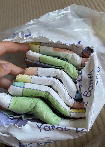 Renkli Desenli bebek alt açma örtüsü - Görsel 2