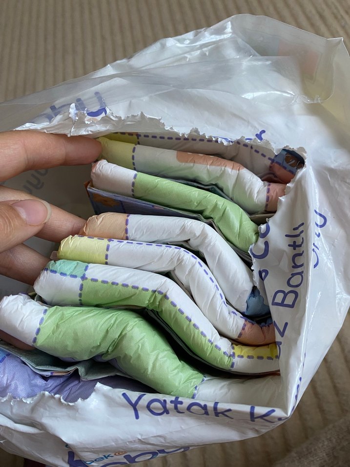 Renkli Desenli bebek alt açma örtüsü - Görsel 2